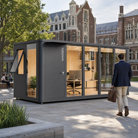 COCOVIA – Cabine de bureau préfabriquée de luxe 20 pieds, prête à l'emploi, en kit, pour bureau portable ou hôtel de villégiature