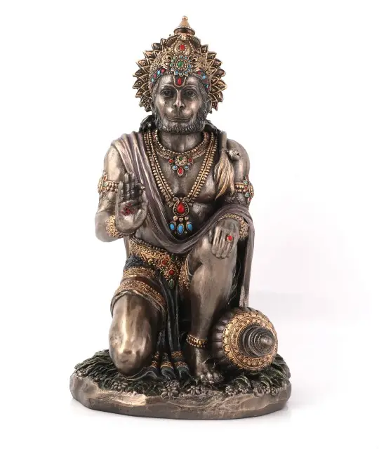 2022 राल हस्तशिल्प प्रभु हनुमान जी प्रतिमा पूजा मंदिर शीर्ष प्रतिमा भारतीय <span class=keywords><strong>हिन्दू</strong></span> भगवान आइडल मूर्तिकला
