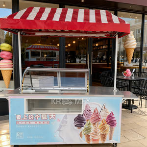 Triciclo de Acero Inoxidable 2025, Nuevo Diseño, para Exteriores, Calle, Hotel, Camión de Comida Móvil, Carrito de Helados - Product Image 4