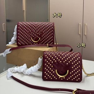 White Studded Quilted Shoulder Bag Large Size Crossbody Bag For Leisure Travel - Product Image 2