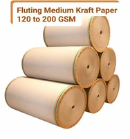 Papier Kraft Spécialisé / Papier Test / Rouleau de Carton Ondulé 120 140 170 200 g/m² pour Boîtes en Carton Ondulé - Recyclable, Compatible Impression Offset