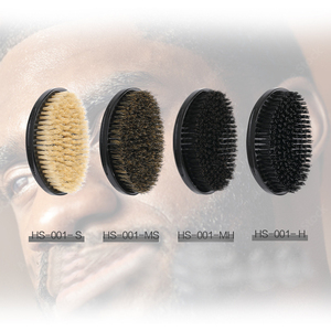 360 곡선 각도 브러시 강화 나일론 및 멧돼지 강모 웨이브 브러시 손잡이 나무 머리 연장 브러시 - Product Image 3