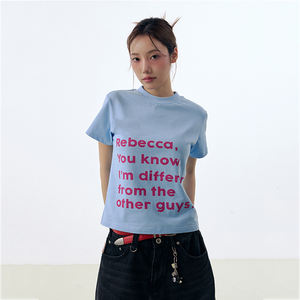 Camiseta Corta Informal Vintage Personalizada Directo de Fábrica, Ajustada, 100% Algodón, con Estampado de Letras, Transpirable, para Hombre - Product Image 4