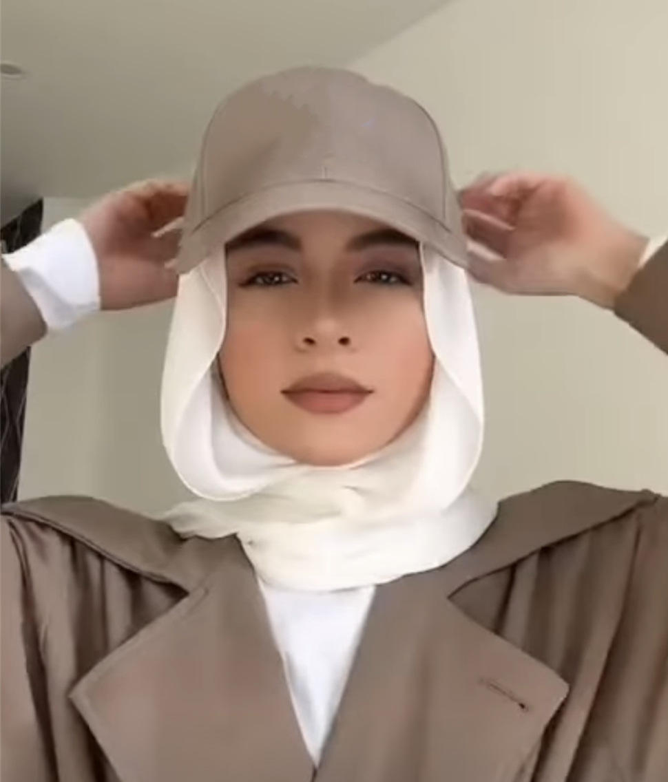 hijab with cap outfit