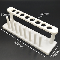 Support pour tubes à essai en plastique, 8 trous, support pour tubes à essai en plastique à 8 colonnes, fabricant d'instruments pédagogiques, Xingzhi