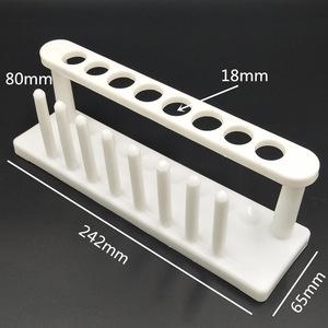 Soporte de plástico para tubos de ensayo, 8 orificios, soporte de plástico para tubos de ensayo de 8 columnas, fabricante de instrumentos didácticos, Xingzhi - Product Image 1