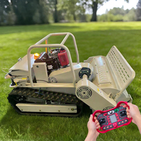 Envío Gratis: Robot Cortacésped Industrial con Motor Diésel, Acero, Ancho de Corte 800mm 1000mm 1200mm, Control Remoto, Tipo Oruga