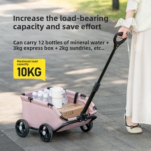 2025 Taşınabilir Katlanabilir Dört Tekerlekli Köpek Arabası, Kolay Köpek Gezdirme için 7kg Kapasiteli - Product Image 4