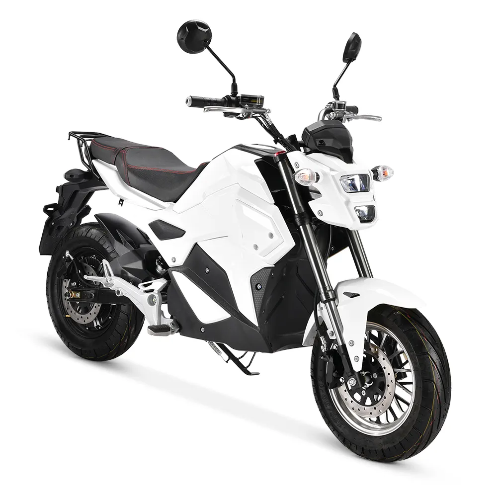 EEC sertifikat yang disetujui 2000w, sepeda motor olahraga elektrik 72v dapat diisi ulang baterai asam timbal dengan kecepatan cepat