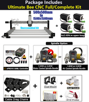 20% de réduction BulkMan3D 5050~1515 Tailles ULTIMATE Bee CNC Kit complet Moteur en boucle ouverte 4 axes XPROV5 GRBL Vis à billes Routeur bois