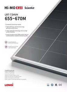 สำหรับแผงโซลาร์เซลล์ Solar Hi-Mo X10 LR7-72HVH-645M 16bb แบบฮาล์ฟเซลล์ ประสิทธิภาพ 24% โมโนคริสตัลไลน์ กระจกนิรภัยหนา 3.2 มม. โปร่งใส LR7-72HVH-645M - Product Image 6