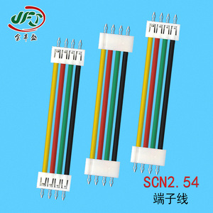 JFY SCN2.54 Terminal Wire 6 Pin Colored PVC Insulated Tinned Copper Wire Harness For PCB Connection - Product Image 2