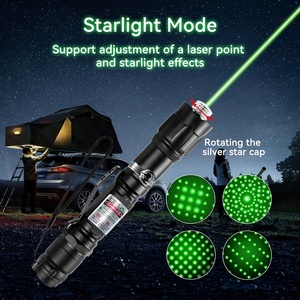 Pointeur laser avec têtes de faisceau d'étoiles Lumière Ligne laser droite à longue portée 5km 10km 20km 532nm Lumière verte - Product Image 2