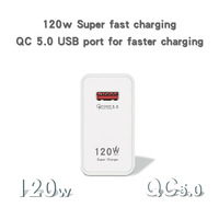 Adaptateur de charge rapide 120W Chargeurs USB pour Xiaomi Huawei Samsung Oneplus Chargeur USB