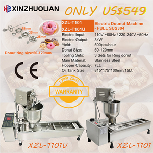 Máquina Eléctrica para Hacer Donas, Tipo Berliner y <span class=keywords><strong>Cruller</strong></span> Francés, Automática, Industrial y Comercial, con Glaseador y Freidora - Product Image 4