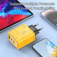 Pengisi daya Cepat USB C 3-Port, adaptor Multi-port PD + QC Tipe C QC pengisian daya Cepat 3 in 1 untuk ponsel pabrik