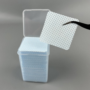 <span class=keywords><strong>Etiqueta</strong></span> privada Sin pelusa 100% PP Gel de manicura no tejido Eliminación de esmalte de uñas Toallitas artísticas con caja - Product Image 6