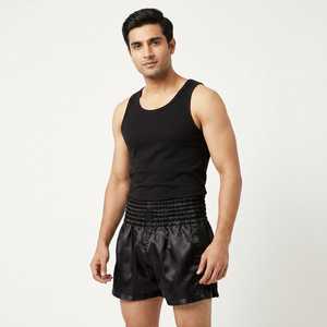 Shorts de boxe personnalisés avec logo OEM, streetwear, sublimation, unisexe, extensibles, durables, séchage rapide, respirants - Product Image 1