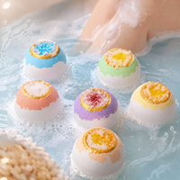 Bombe de bain au sel naturel, huile essentielle biologique, boule de bain effervescente, sel de bain relaxant et hydratant, coffret cadeau