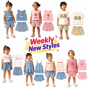 Conjunto de Ropa Infantil Unisex con Estampado de Dibujos Animados de Verano, 2 Piezas, Modelo Mixto, Sin <span class=keywords><strong>Marca</strong></span>, Hecho en China, Compatible con Envío Mixto - Product Image 2