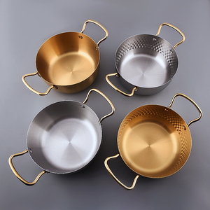 Wholesale Chinese Restaurant Spaghetti <strong>Pan</strong> Stainless Steel Serving <strong>Pans</strong> Seafood <strong>Paella</strong> <strong>Pan</strong> With Two Ears - Product Image 4