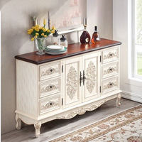Console de rangement en bois de style rétro américain JINXI pour salon, entrée, chambre, cuisine et salle à manger