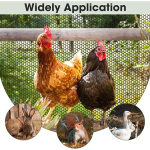 Unves <b>Plastic</b> Wire <b>Mesh</b> 15.7x16.4ft Fencing Netting for Poultry Gardening Floral Pets Barrier - Product Image 3