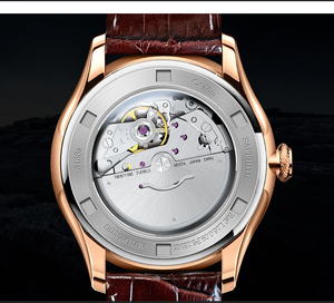 <span class=keywords><strong>Orologio</strong></span> Subacqueo di Lusso Personalizzato per <span class=keywords><strong>Uomo</strong></span> con Cinturino in Pelle, Calendario, Impermeabile, Automatico di Alta Gamma con Lancette Meccaniche alla Moda - Product Image 4