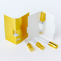 Cartes d'échantillons de parfum miniatures imprimées avec logo de marque personnalisée, 1 ml, 2 ml, cartes de test de parfum en spray