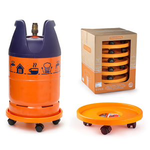 Carrello Portabombola con Puleggia da 33,5 cm di Diametro per Stoccaggio e Trasporto di Bombole di Propano - Product Image 1