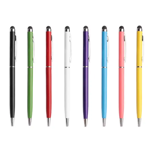 Multi-Colors Metal Stylus Twist Ball Pen Slim Metallic Pen Hotel Ball Pen