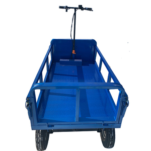 1T Quatre Roues Électrique Alimenté Par Batterie Cargo Plate-Forme Usine Transport Entrepôt Chariot Véhicule - Product Image 4