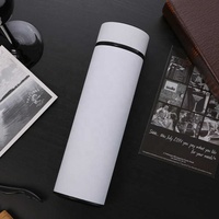 Tasse à eau de grande capacité pour hommes et femmes en acier inoxydable Tasse d'affaires portable Tasse d'isolation de mesure de température intelligente