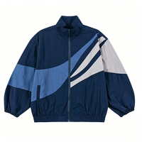 Vestes coupe-vent pour hommes grandes tailles, fermeture éclair, prix de gros, tissu polyester, vestes coupe-vent en nylon pour hommes