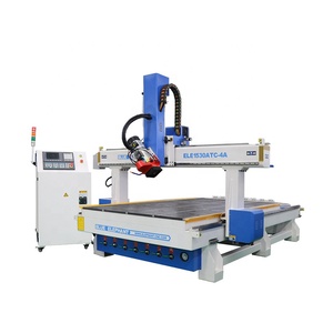 เครื่องแกะสลักไม้ซีเอ็นซี <span class=keywords><strong>Blue</strong></span> <span class=keywords><strong>Elephant</strong></span> ขนาด 4*8 ฟุต 4 แกน 1530 ATC สำหรับตัดไม้เอ็มดีเอฟ ทำเฟอร์นิเจอร์ไม้ และทำประตู - Product Image 1