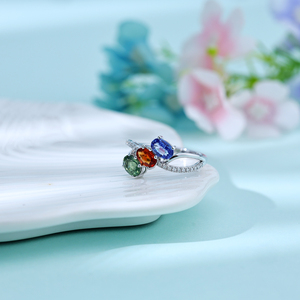 Anillo de Compromiso de Oro Sólido de 18K con Zafiro, Joyería Clásica de Lujo Personalizada, Corte Ovalado, Anillo de Piedras Preciosas para Mujer, Regalo de Cumpleaños - Product Image 4