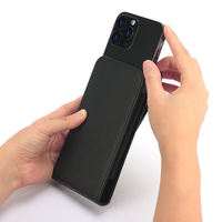 Étui de téléphone portable universel vertical en cuir PU pour iPhone 11 12 14 15 16