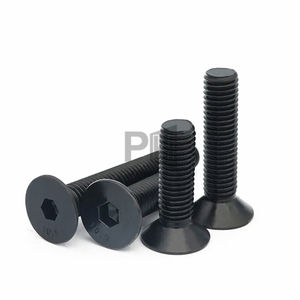 M2 M2.5 M3 M4 M5 M6 Grado 10,9 óxido negro galvanizado de alta resistencia cabeza plana hexagonal tornillo de cabeza avellanada - Product Image 1