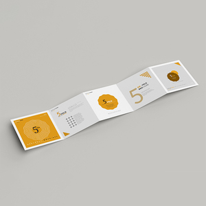 Tùy chỉnh gấp trifold Flyer/letterpress in thư mục Khuyến mãi được làm từ giấy tráng và bảng sóng in Offset - Product Image 3