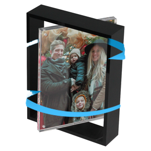 Creative Double-Sided Spinning Acrylic Photo <b>Frame</b> 4×6 – UV <b>Printed</b> Eco-Friendly Gift & Souvenir Display - Product Image 1