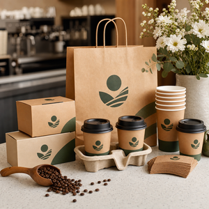 Wholesale Kraft Paper <b>Cup</b> with Lid Single Wall <b>Disposable</b> Coffee <b>Cup</b> Custom Logo Eco-Friendly for Hot Drink - Product Image 3