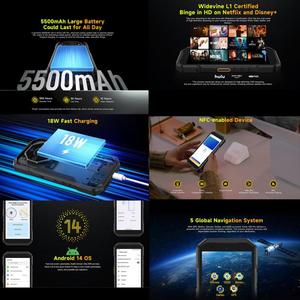 Ulefone Armor X32 Pro 5G, 8GB+256GB, Visione Notturna, Telefono Robusto IP68/IP69K, Schermo da 5,65 Pollici, Android <span class=keywords><strong>14</strong></span> - Product Image 6