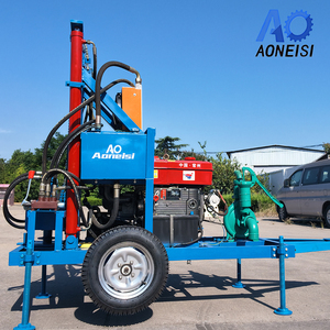 Spedizione Gratuita Nuova Perforatrice Idraulica a Diesel per Pozzi d'Acqua con Componenti Principali, Profondità 100m-200m, Facile Utilizzo per Estrazione Mineraria - Product Image 3