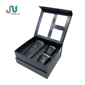 Ensemble cadeau élégant de tasse isotherme en acier inoxydable de 380 ml, tasse à boire directement pour les boissons chaudes, cadeau d'entreprise pour le Ramadan Eid - Product Image 1