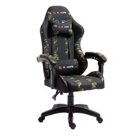 Chaise de jeu ergonomique à dossier haut de style moderne, confortable, en cuir PU, pivotante, pour usage domestique, vente en gros