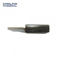 Radiateur à ailettes en aluminium anodisé personnalisé avec caloducs pour projecteur COB 500W