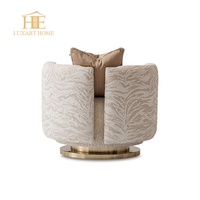 Ensemble de fauteuils d'appoint en velours nordique, mobilier de maison moderne de luxe, fauteuil de salon, vente en gros