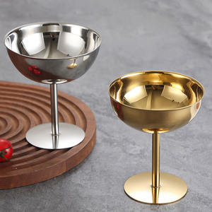 Support à cônes vintage en acier inoxydable 304, léger, en métal, compatible lave-vaisselle, pour pudding, crème glacée, fête du thé, usage universel - Product Image 2