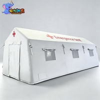 Carpa Médica Inflable Comercial, Refugio de Emergencia Impermeable de PVC, Carpa de Aire de Instalación Rápida, Fabricación Personalizada OEM ODM