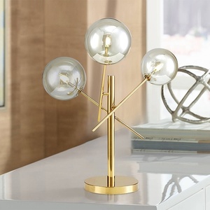 Nordic Modern Metal Bubble <strong>Globe</strong> LED Touch Control Dimmable Reading <strong>Light</strong> for Bedroom &amp; Study <strong>Table</strong> E14 Bulb Base Hot Sale - Product Image 1